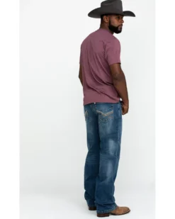 Rock & Roll Denim Men's X Stitch Double Barrel Relaxed Straight Jeans -Men's Western Denim Store 2000283474 400 P1
