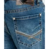 Rock & Roll Denim Men's X Stitch Double Barrel Relaxed Straight Jeans