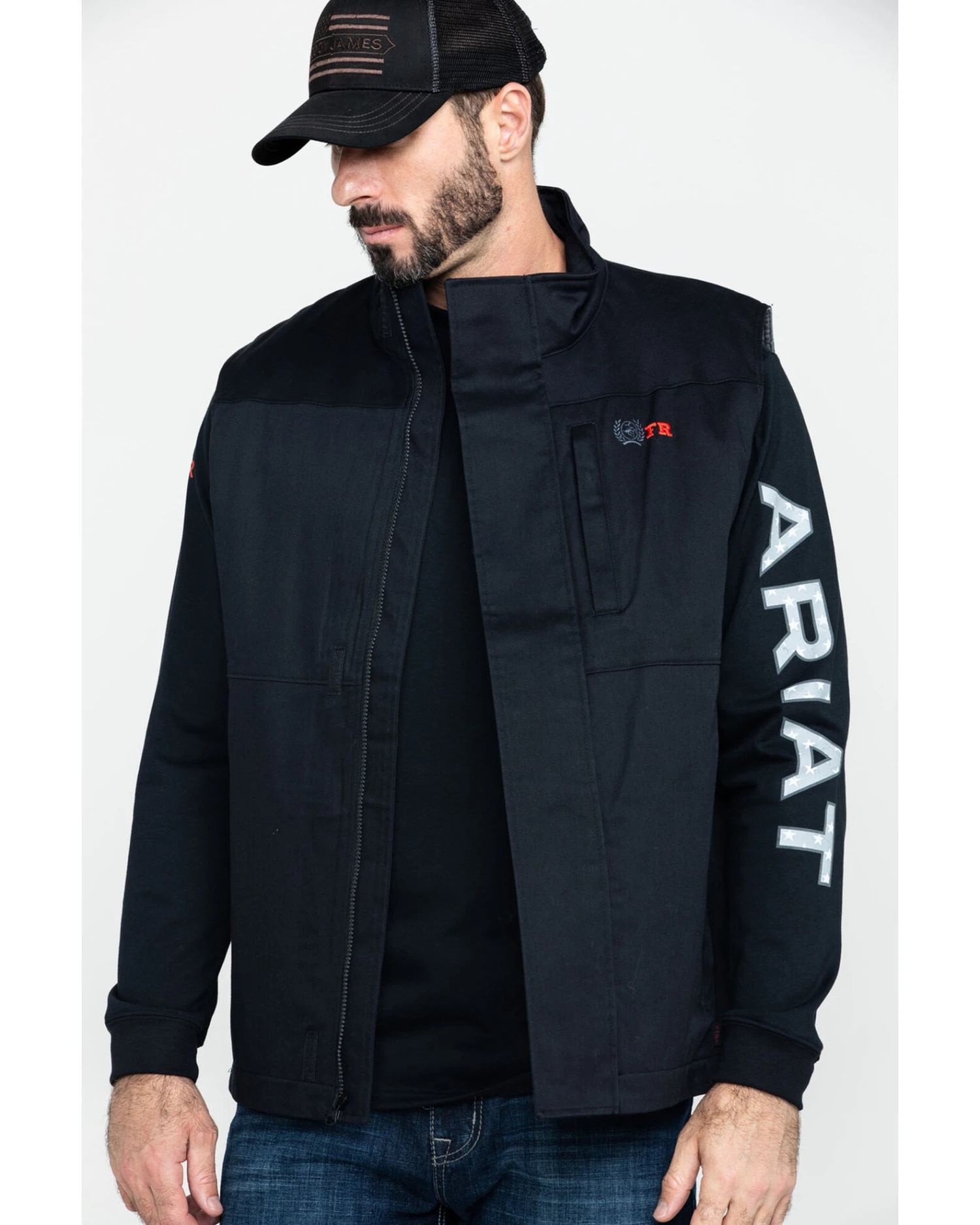 Cinch Men's FR Solid Twill Work Vest 5 Cinch Men's FR Solid Twill Work Vest - Image 5