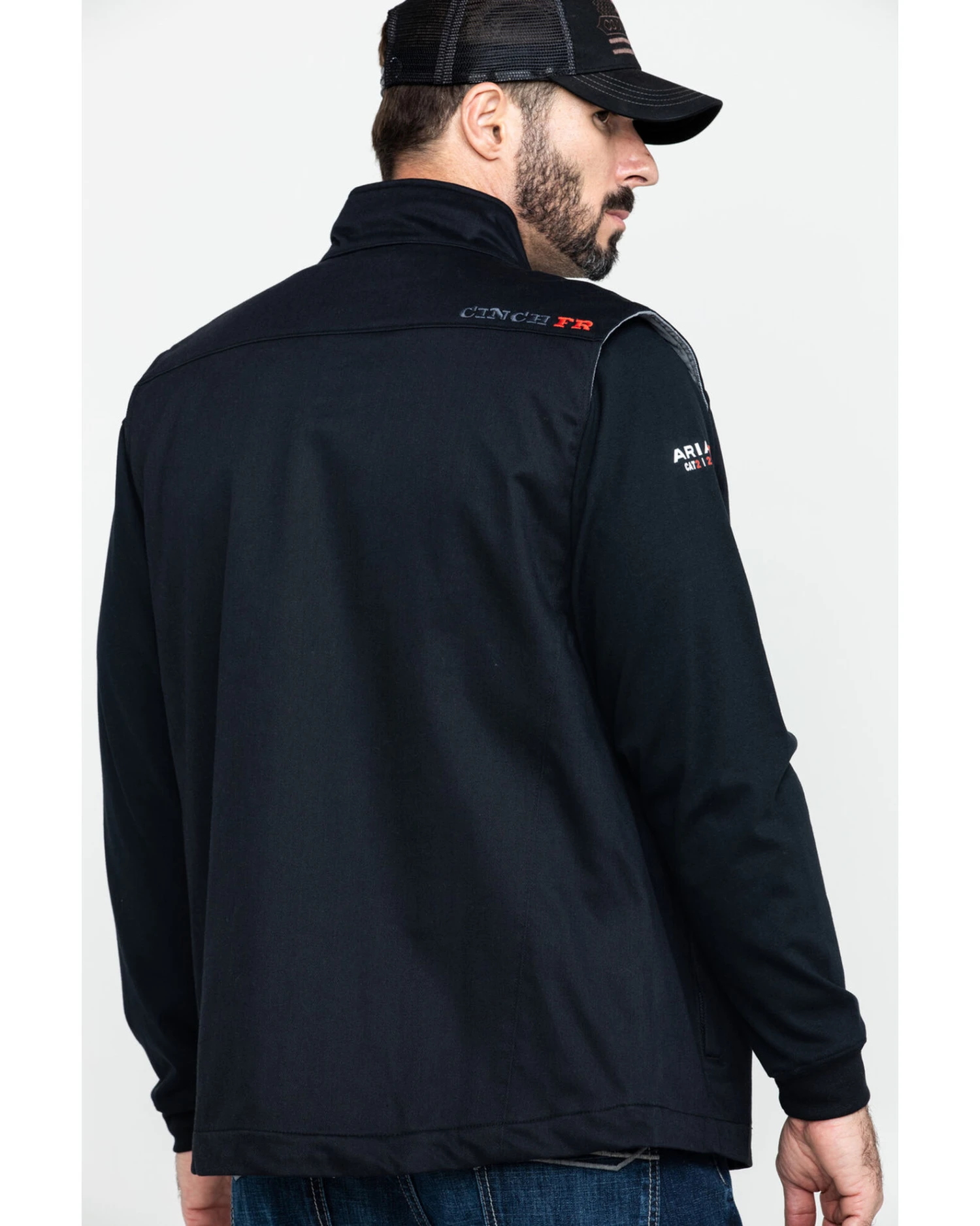 Cinch Men's FR Solid Twill Work Vest 3 Cinch Men's FR Solid Twill Work Vest - Image 3