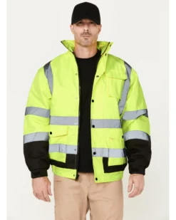 Hawx Men's High-Visibility Bomber Work Jacket - Tall