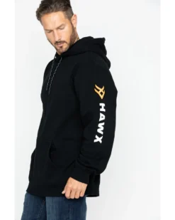 Hawx Men's Logo Sleeve Hooded Work Sweatshirt - Tall 10 Hawx Men's Logo Sleeve Hooded Work Sweatshirt - Tall -Men's Western Denim Store 2000284107 001 P4