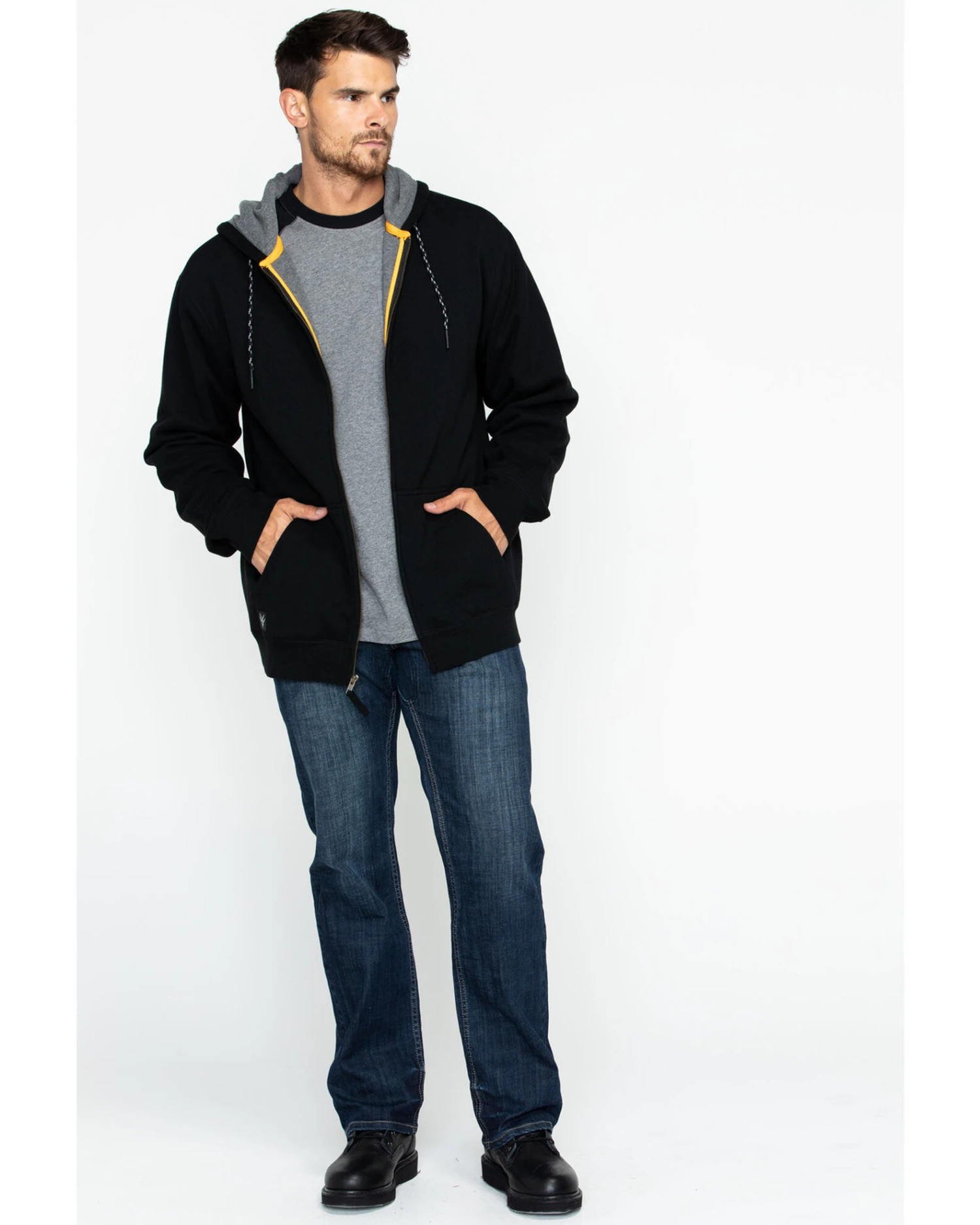 Hawx Men's Zip-Front Thermal Lined Hooded Jacket - Tall 5 Hawx Men's Zip-Front Thermal Lined Hooded Jacket - Tall - Image 5
