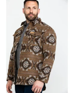 Powder River Outfitters Men's Southwestern Jacquard Shirt Jacket -Men's Western Denim Store 2000285560 200 P3