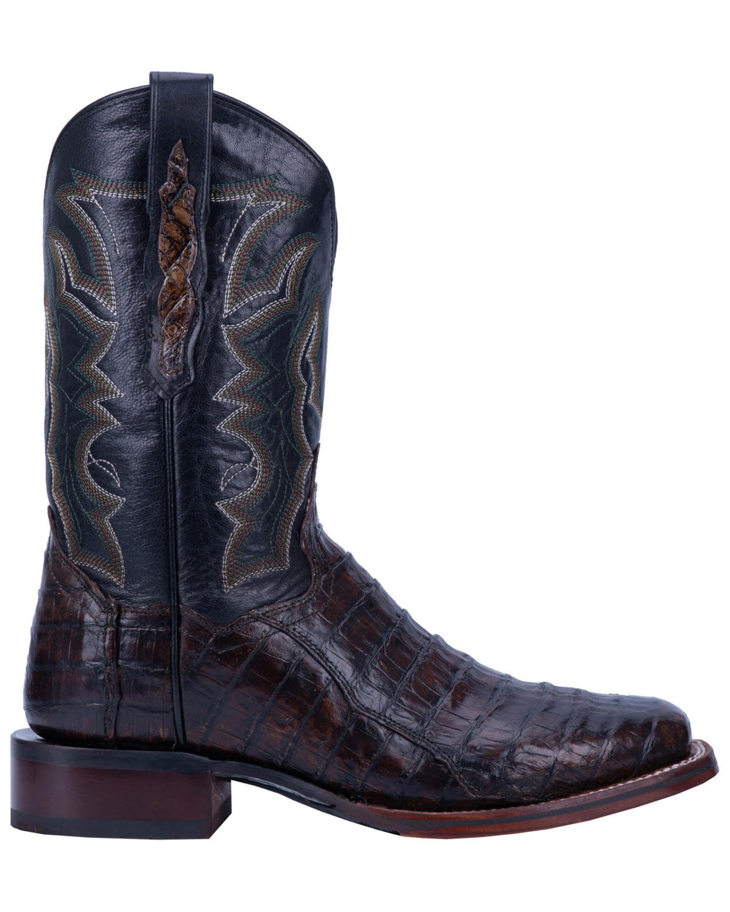 Dan Post Men's Kingsly Caiman Leather Western Boots - Broad Square Toe 4 Dan Post Men's Kingsly Caiman Leather Western Boots - Broad Square Toe - Image 4