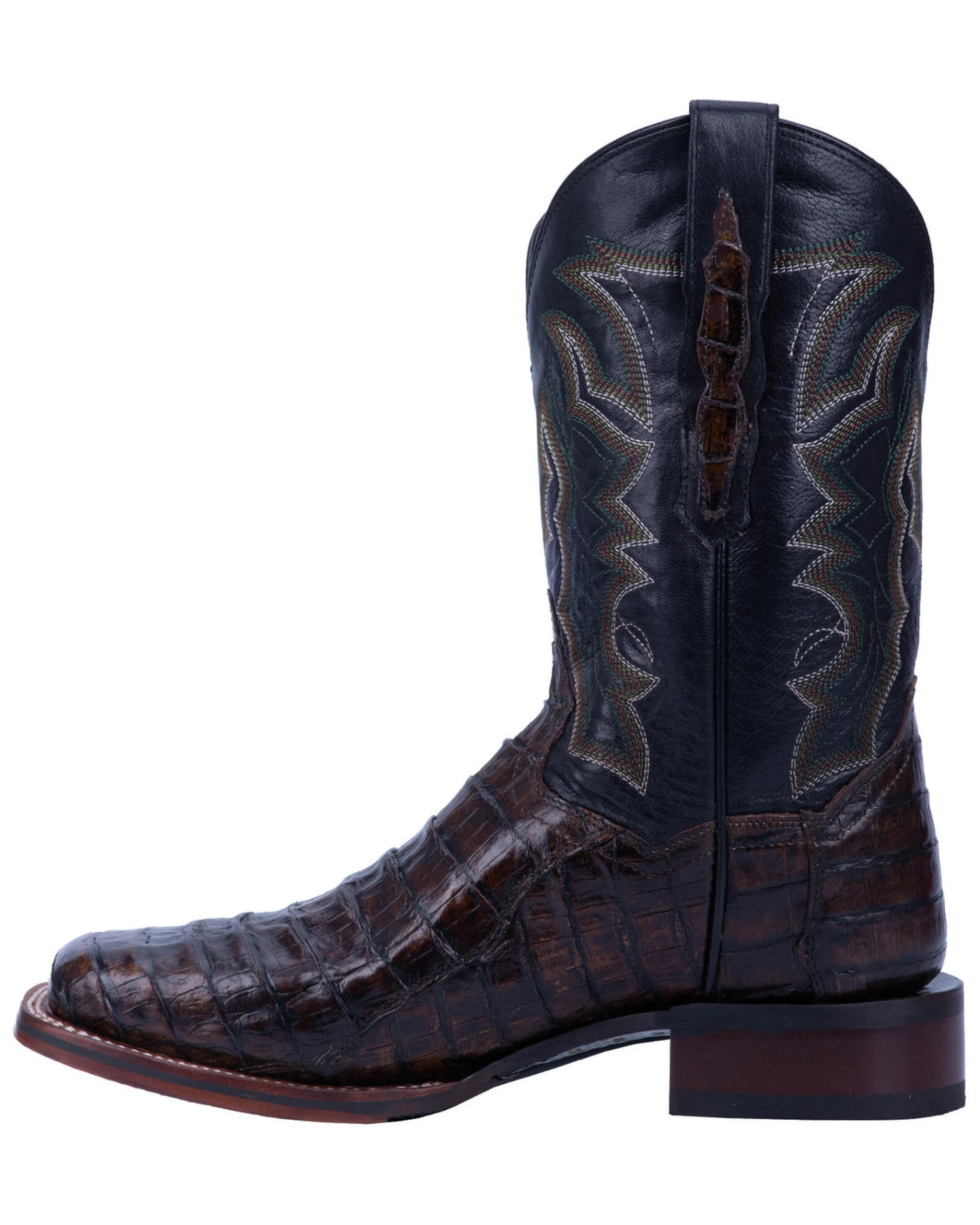 Dan Post Men's Kingsly Caiman Leather Western Boots - Broad Square Toe 5 Dan Post Men's Kingsly Caiman Leather Western Boots - Broad Square Toe - Image 5