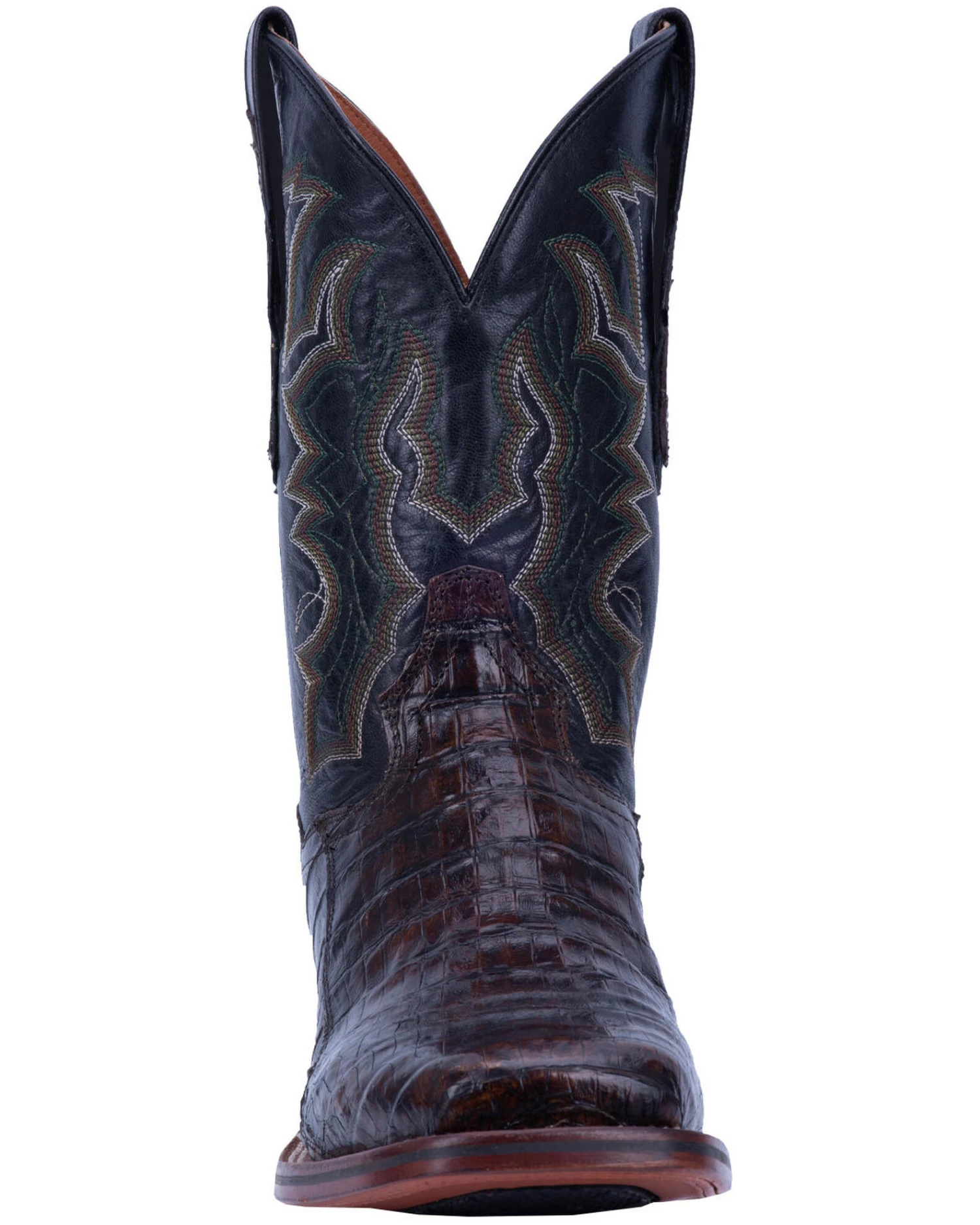 Dan Post Men's Kingsly Caiman Leather Western Boots - Broad Square Toe 2 Dan Post Men's Kingsly Caiman Leather Western Boots - Broad Square Toe - Image 2