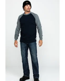 Wolverine Men's Brower Baseball Long Sleeve Work Shirt -Men's Western Denim Store 2000286841 410 P6