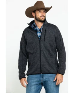 Stetson Men's Charcoal Fuzzy Bonded Sweater -Men's Western Denim Store 2000286880 020 P1