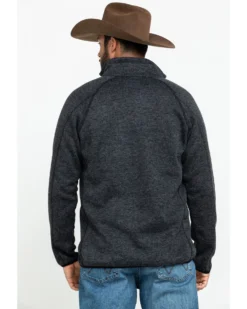 Stetson Men's Charcoal Fuzzy Bonded Sweater -Men's Western Denim Store 2000286880 020 P2