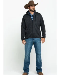 Stetson Men's Charcoal Fuzzy Bonded Sweater -Men's Western Denim Store 2000286880 020 P6