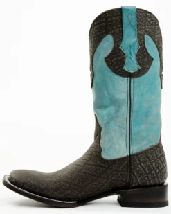 Ferrini Men's Genuine French Calf Western Boots - Broad Square Toe -Men's Western Denim Store 2000290164 240 P3