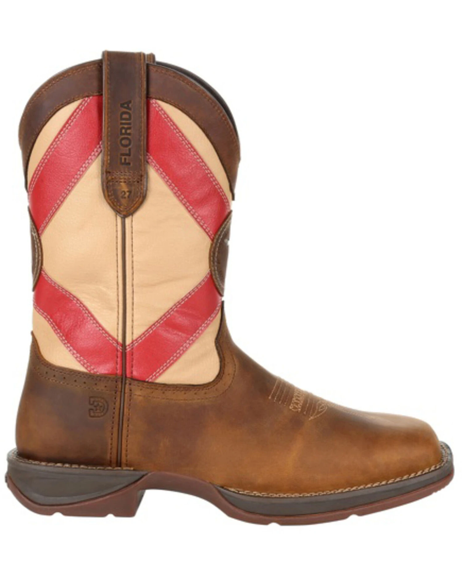 Durango Men's Florida State Flag Western Performance Boots - Square Toe 7 Durango Men's Florida State Flag Western Performance Boots - Square Toe - Image 7