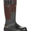Rocky Men's Black Rubber Snake Boots - Round Toe