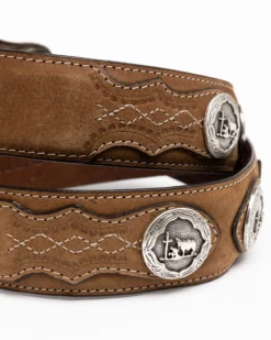Cody James Men's Hair-On Praying Cowboy Concho Western Belt -Men's Western Denim Store 2000291521 200 P4