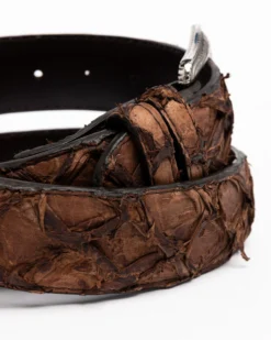 Cody James Men's Brown Pirarucu Exotic Belt -Men's Western Denim Store 2000291696 200 P4