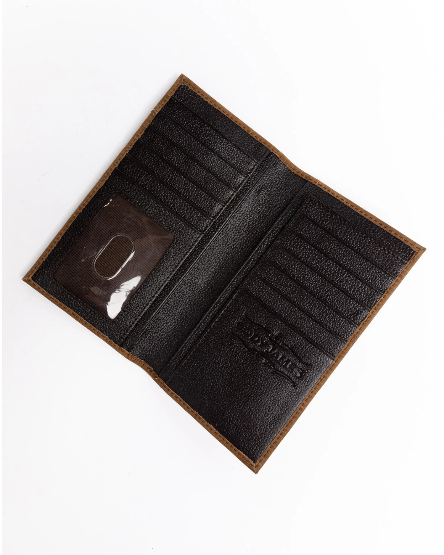 Cody James Men's Hair On Praying Cowboy Leather Checkbook Wallet 2 Cody James Men's Hair On Praying Cowboy Leather Checkbook Wallet - Image 2