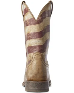 Ariat Men's Circuit Proud American Flag Western Boots - Broad Square Toe -Men's Western Denim Store 2000294037 200 P3