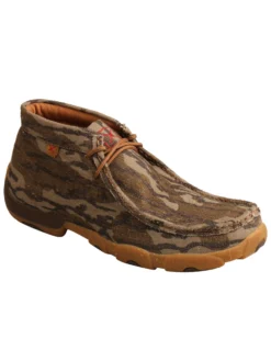 Twisted X Men's Mossy Oak Original Bottomland Driving Shoes - Moc Toe -Men's Western Denim Store 2000307449 340 P1