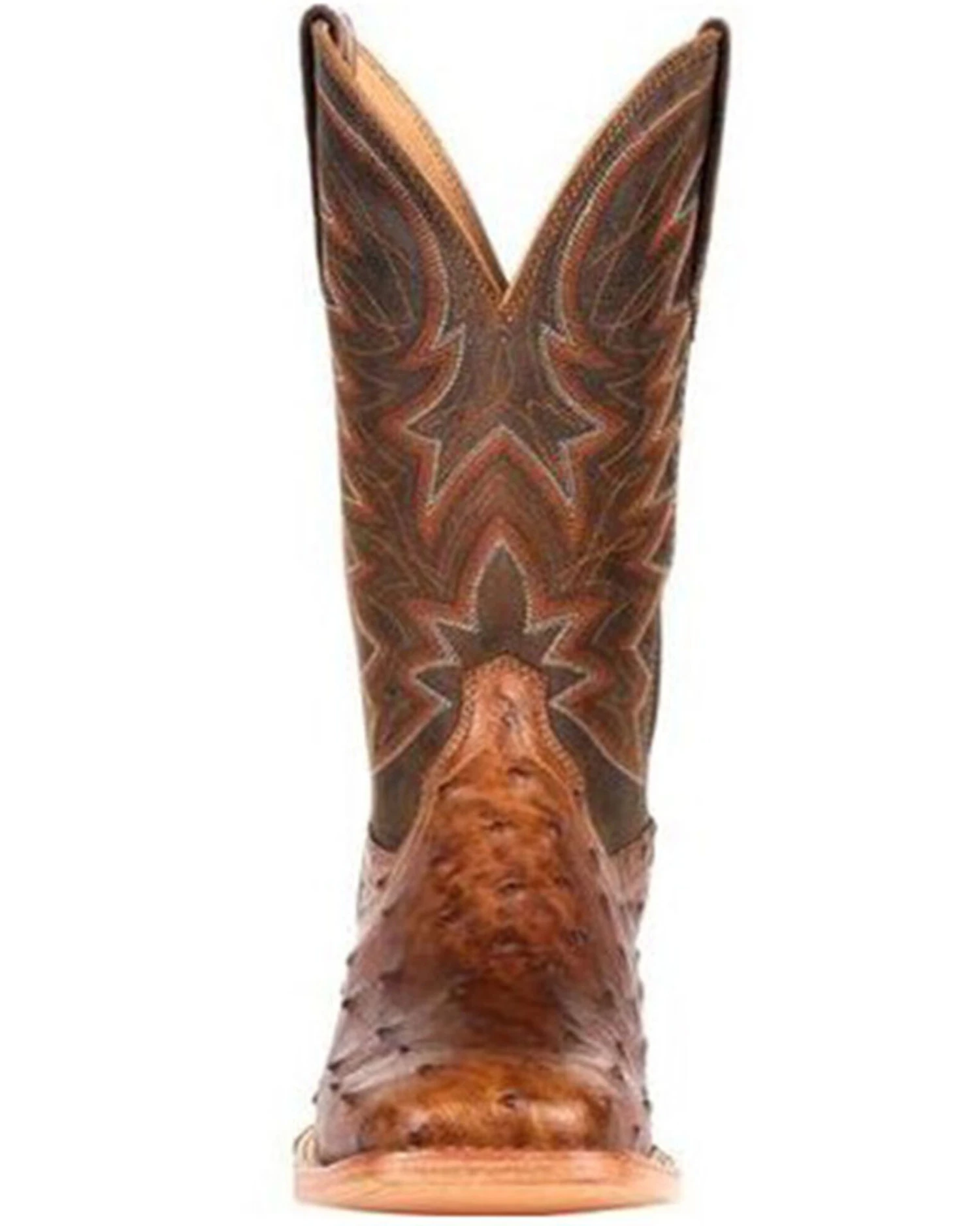 Durango Men's Wheat Brown Exotic Full-Quill Ostrich Western Boots - Square Toe 2 Durango Men's Wheat Brown Exotic Full-Quill Ostrich Western Boots - Square Toe - Image 2