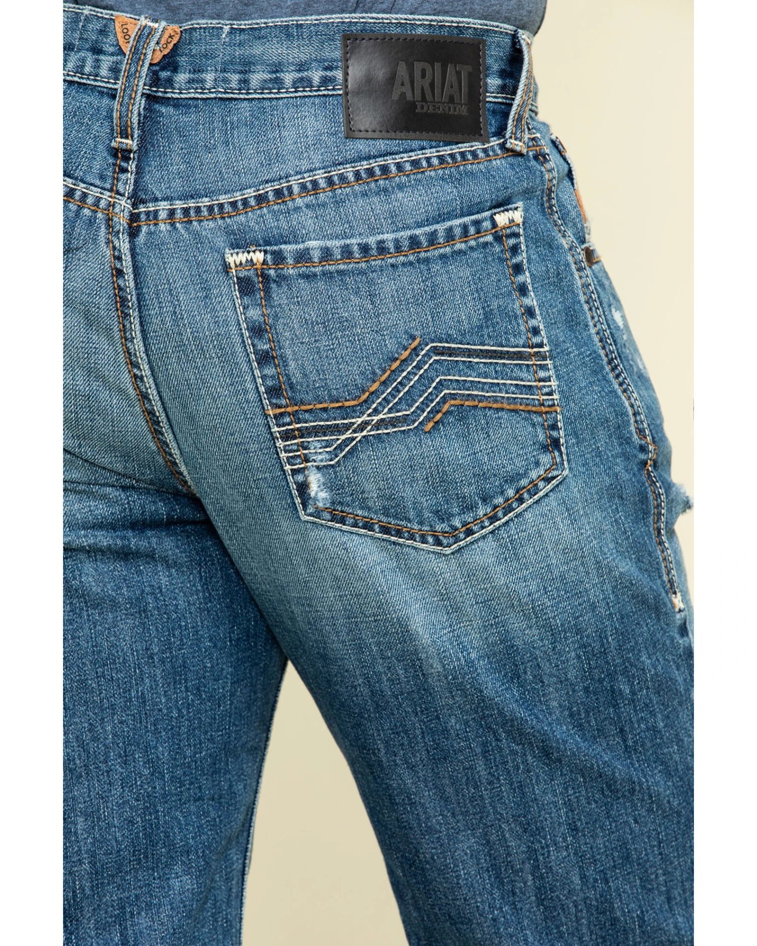 Ariat Men's Riverbend Val Stackable Rigid Relaxed Bootcut Jeans 6 Ariat Men's Riverbend Val Stackable Rigid Relaxed Bootcut Jeans - Image 6