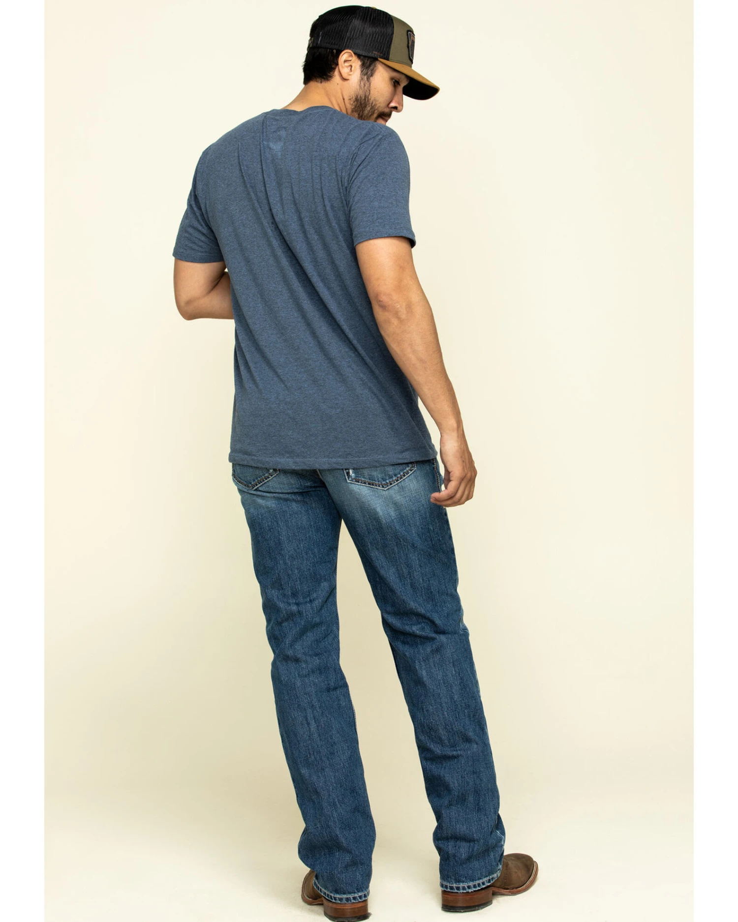 Ariat Men's Riverbend Val Stackable Rigid Relaxed Bootcut Jeans 2 Ariat Men's Riverbend Val Stackable Rigid Relaxed Bootcut Jeans - Image 2