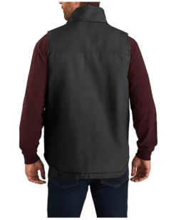 Carhartt Men's Duck Sherpa Lined Mock Neck Work Vest - Tall