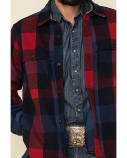 Pendleton Men's Navy Heston Button-Front Wool Shirt Jacket -Men's Western Denim Store 2000324714 410 P4