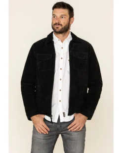 Moonshine Spirit Men's Black Cromwell Suede Roadie Jacket