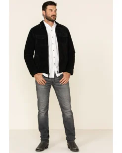 Moonshine Spirit Men's Black Cromwell Suede Roadie Jacket -Men's Western Denim Store 2000325394 001 P2