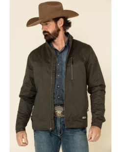 Powder River Outfitters Men's Cotton Zip Front Jacket -Men's Western Denim Store 2000325925 341 P1