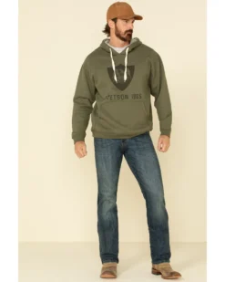 Stetson Men's Green Eagle In Shield Graphic Hooded Sweatshirt -Men's Western Denim Store 2000327706 020 P3