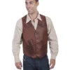 Scully Men's Classic Western Leather Vest