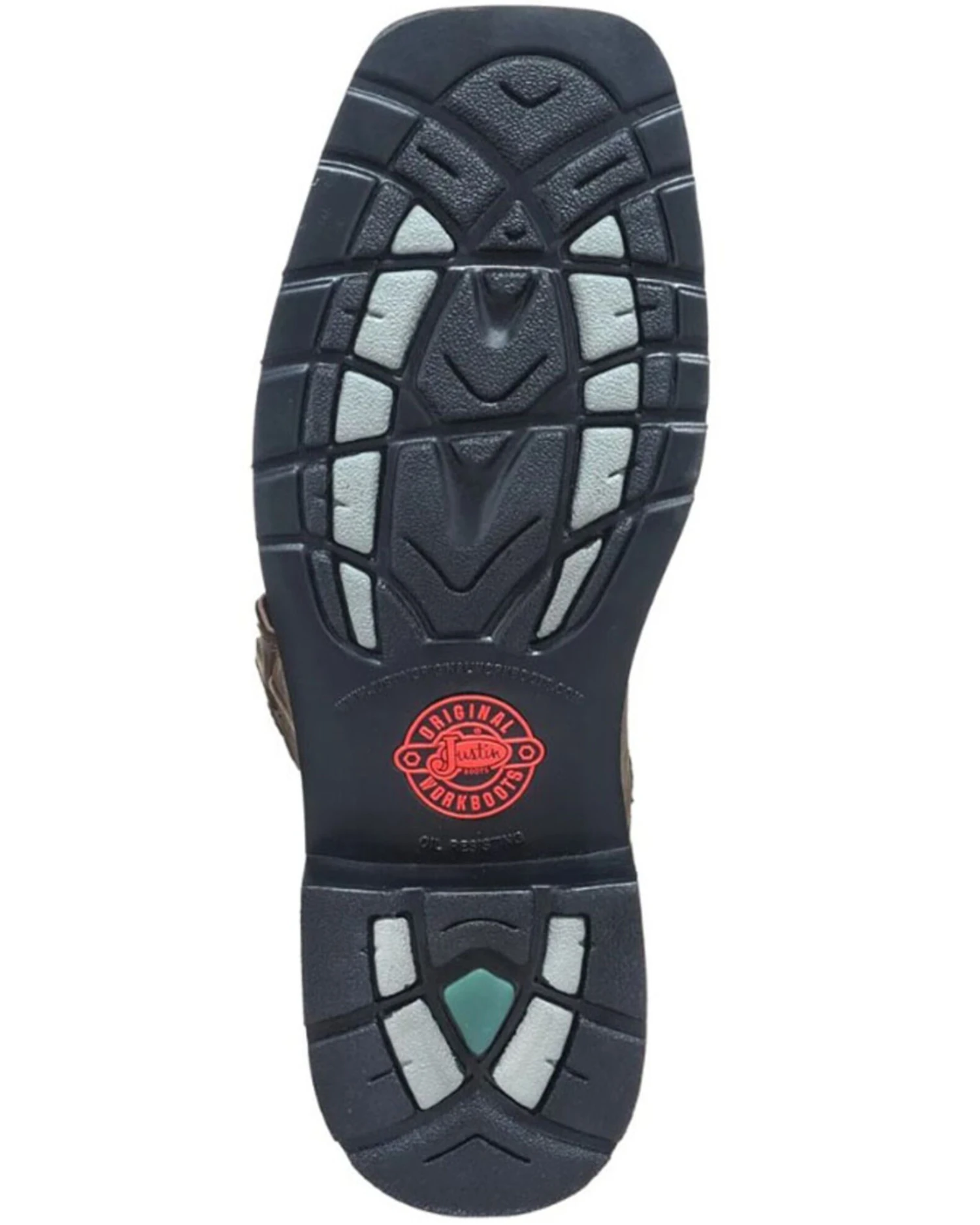 Justin Men's Driller Western Work Boots - Soft Toe 5 Justin Men's Driller Western Work Boots - Soft Toe - Image 5