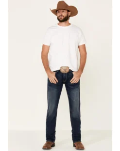 Ariat Men's M4 Denali Malone Dark Stretch Stackable Relaxed Straight Jeans -Men's Western Denim Store 2000333947 400 P1