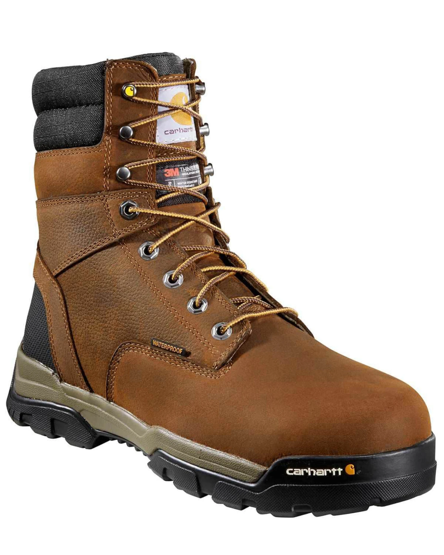 Carhartt Men's Ground Force Waterproof Work Boots - Soft Toe 2 Carhartt Men's Ground Force Waterproof Work Boots - Soft Toe - Image 2