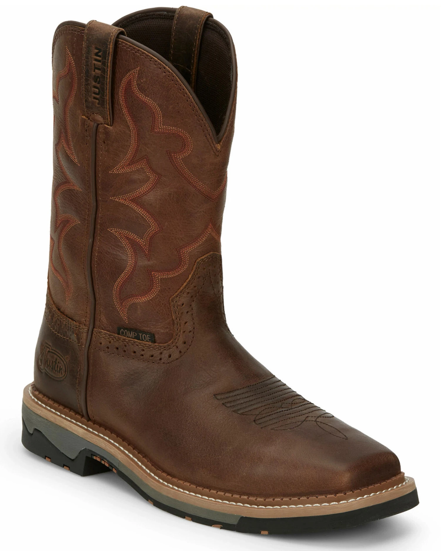 Justin Men's Carbide Western Work Boots - Composite Toe 1 Justin Men's Carbide Western Work Boots - Composite Toe