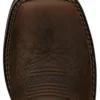 Justin Men's Fireman Brown Western Boots - Square Toe
