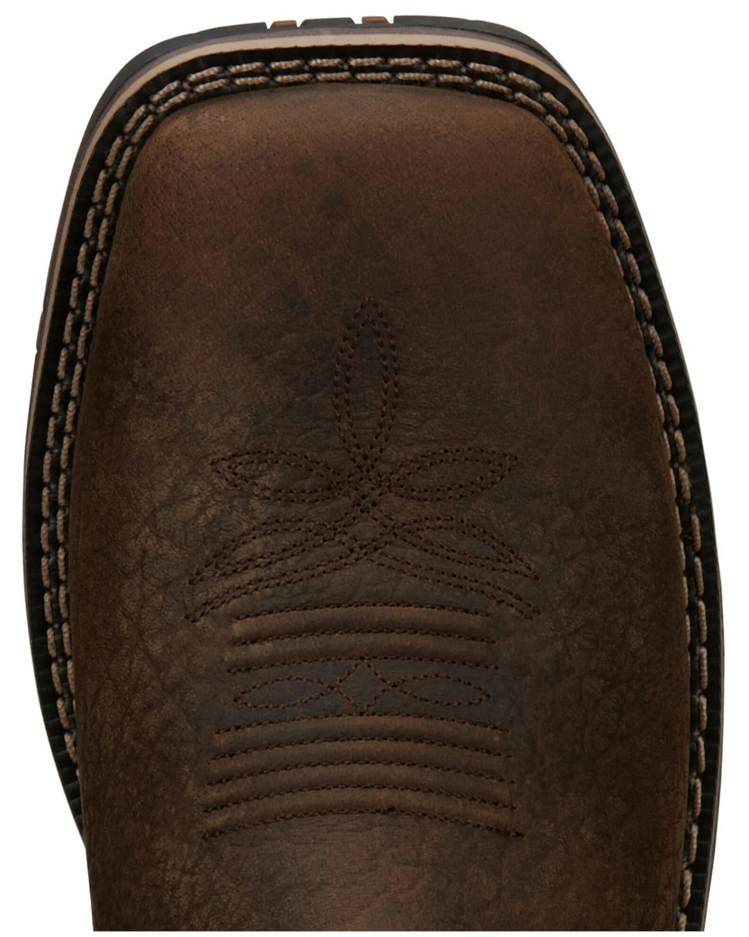 Justin Men's Fireman Brown Western Boots - Square Toe 1 Justin Men's Fireman Brown Western Boots - Square Toe