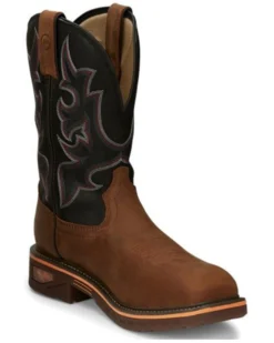 Justin Men's Resistor Western Work Boots - Composite Toe -Men's Western Denim Store 2000335172 200 P1