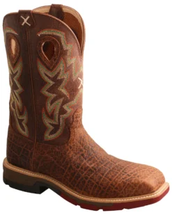 Twisted X Men's Tan Western Work Boots - Soft Toe -Men's Western Denim Store 2000335457 280 P1