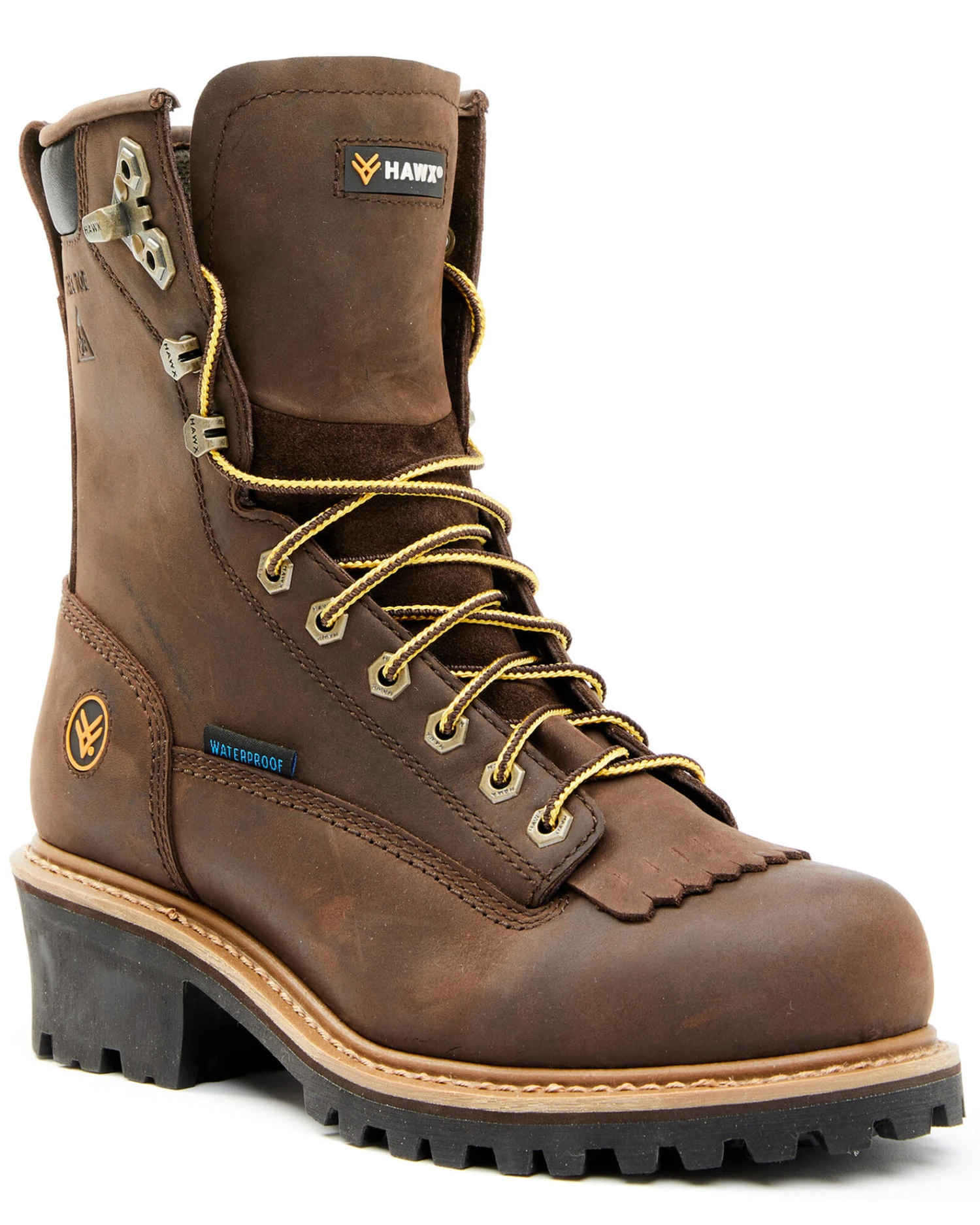 Hawx Men's 8" Waterproof Logger Boots - Steel Toe 2 Hawx Men's 8" Waterproof Logger Boots - Steel Toe - Image 2