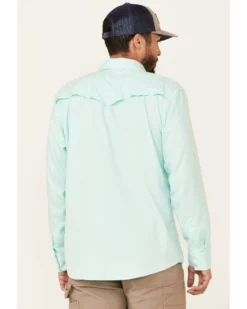 Hooey Men's Solid Habitat Sol Long Sleeve Pearl Snap Western Shirt