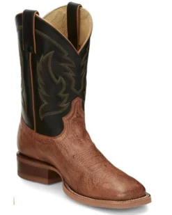 Justin Men's McLane Western Boots - Broad Square Toe -Men's Western Denim Store 2000339793 200 P1