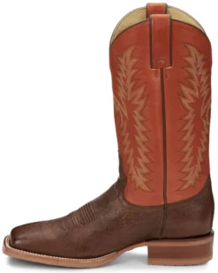 Justin Men's McLane Western Boots - Broad Square Toe -Men's Western Denim Store 2000339794 200 P3