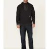 Ariat Men's Charcoal Rebar Workman 1/4 Zip Front Work Hooded Pullover