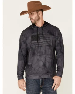 Hooey Men's Tie-Dye Liberty Roper Flag Graphic Hooded Sweatshirt 6 Hooey Men's Tie-Dye Liberty Roper Flag Graphic Hooded Sweatshirt -Men's Western Denim Store 2000342389 001 P1
