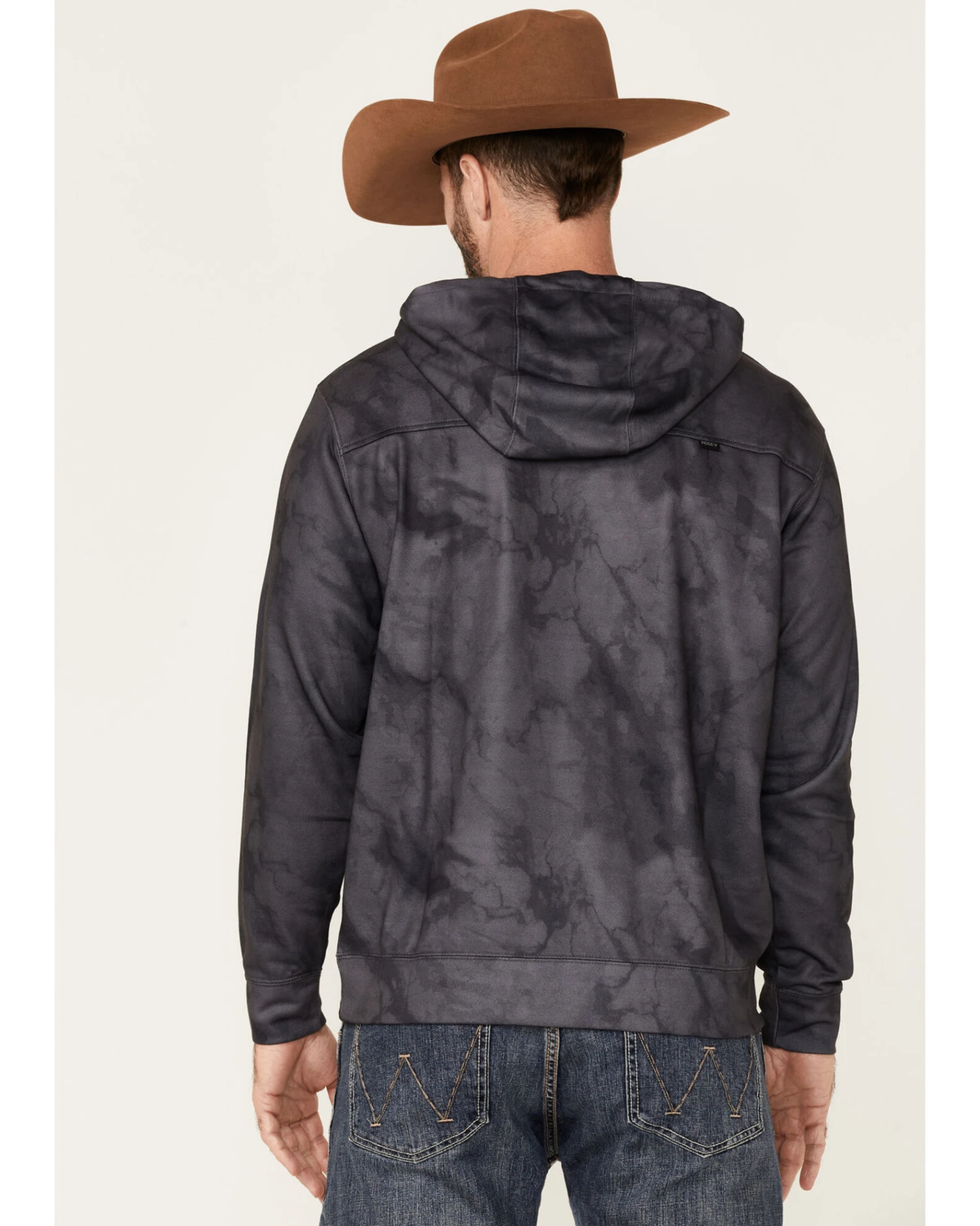 Hooey Men's Tie-Dye Liberty Roper Flag Graphic Hooded Sweatshirt 1 Hooey Men's Tie-Dye Liberty Roper Flag Graphic Hooded Sweatshirt