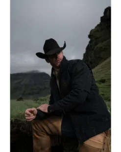 Hawx Men's Black Crawford Weathered Insulated Zip-Front Work Jacket