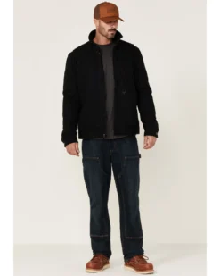 Hawx Men's Black Crawford Weathered Insulated Zip-Front Work Jacket 8 Hawx Men's Black Crawford Weathered Insulated Zip-Front Work Jacket -Men's Western Denim Store 2000342850 001 P3